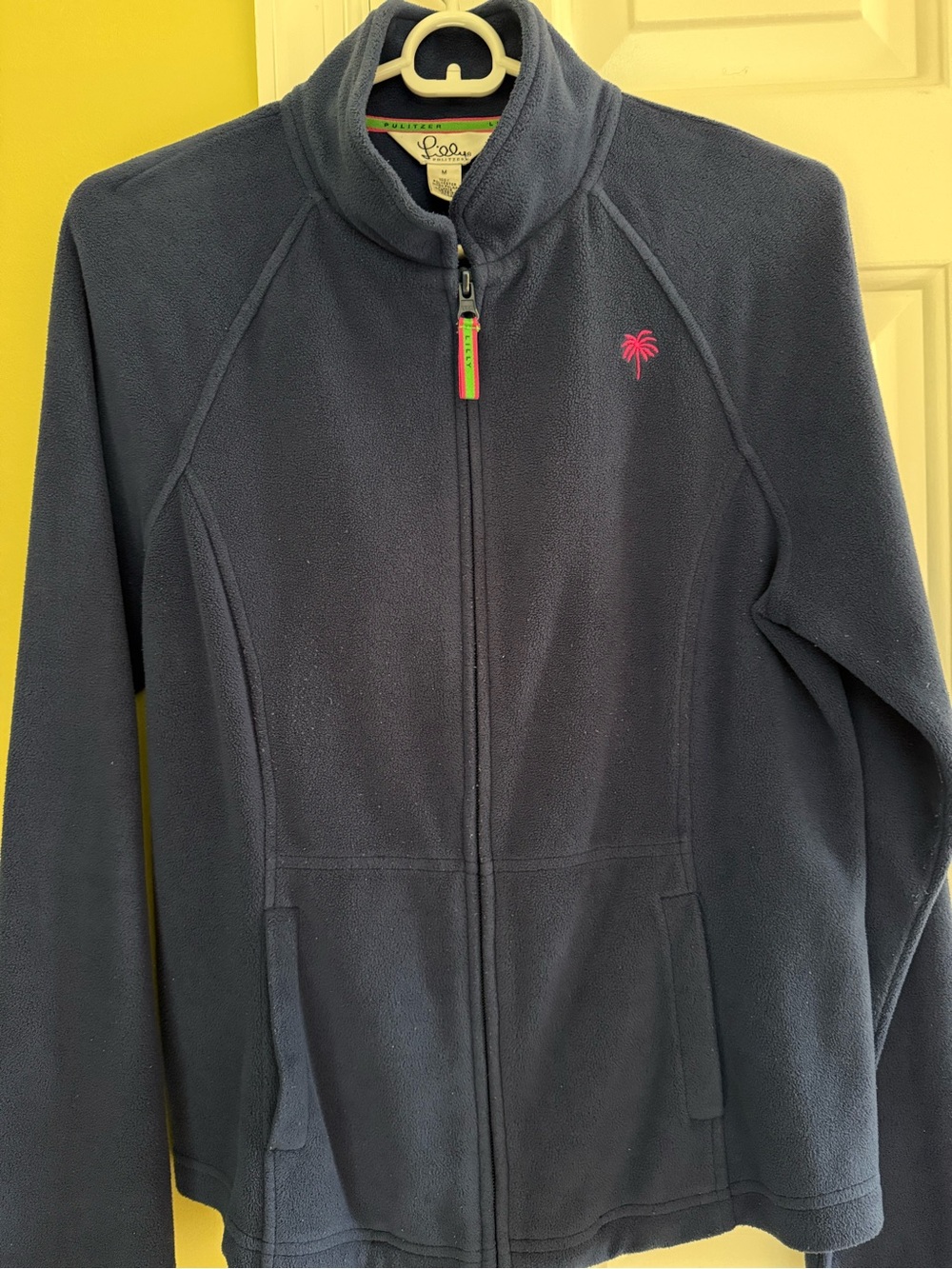 Lilly Pulitzer White Label Navy Fleece Jacket